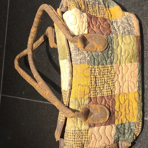 Donna Sharp Bags Vintage Unique Quilted Handbag Purse Cottagecore